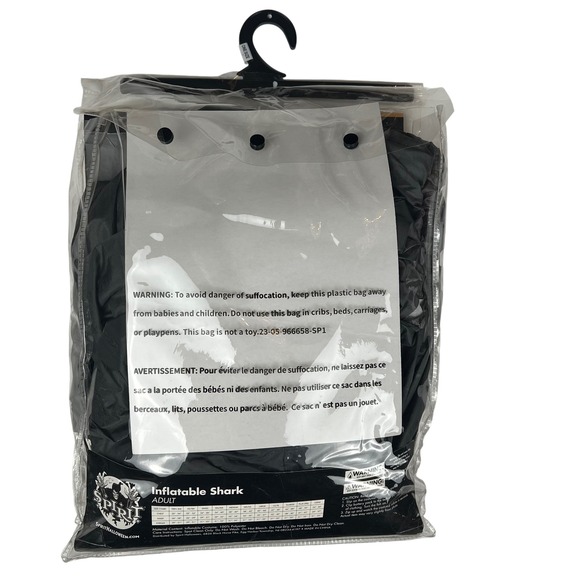 Spirit Halloween Inflatable Shark Costume Adult‎ O/S Fits Most Battery Operated - Picture 8 of 9